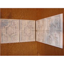2 ceiling tile decorator pieces