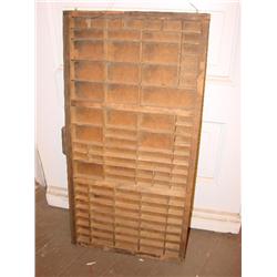 Wooden Printers Block Tray