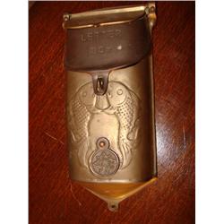 Heavy Brass Mailbox w/Fish Design