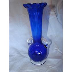Colbat Blue Art Glass Vase