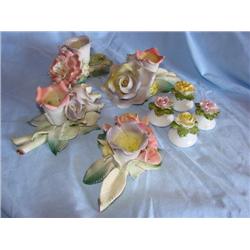 Capo-Di-Monte candleholders (8)