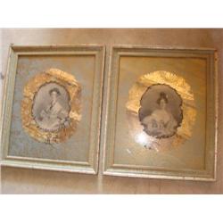 Framed Victorain Prints-NOTE:Frame detail!