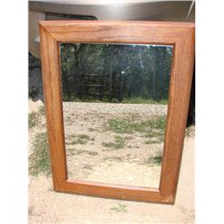 Sold Oak framed mirror
