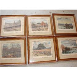 Set of 6 Hunting Prints