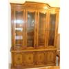 Image 1 : Thomasville beveled glass lighted china cabinet