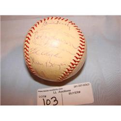 1967 NY Mets autographed ball, 26 signatures