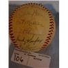 Image 7 : LA Dodgers autographed ball, (1965?),26 sigs
