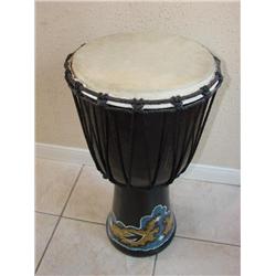 1 wooden Tribal drum