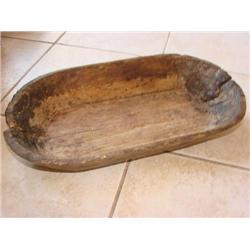 Old wooden bread bowl