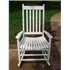 Image 1 : White wooden porch rocker