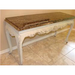 Sofa/Buffet Table with marble top