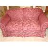 Image 1 : Wine colored loveseat