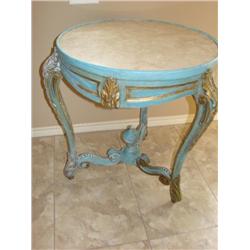 Marble top occasional table