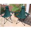 Image 1 : 2 fold up lawn chairs w/carry cases