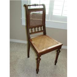 Eastlake Chair w/cane seat and back