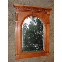 Wood frame mirror