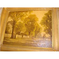 Gold framed print