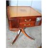 Image 1 : Leather top end table