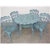 Image 1 : Iron patio table with 4 matching chairs
