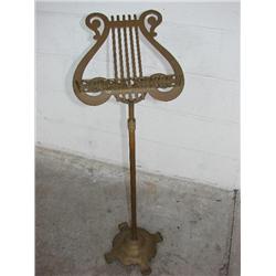 Brass ornate music stand
