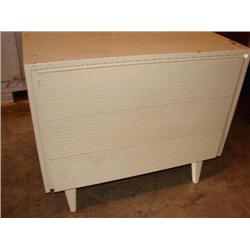 3 drawer white painted vintage chest of drawers