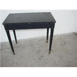 Black Wood Piano Bench