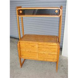 Contemporary Oak desk cabinet