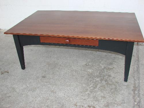 Ethan Allen Coffee Table With One Drawer