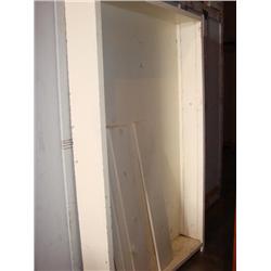 White painted bookcase w/5 shelves