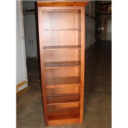 Ethan Allen 6 ft tall Bookcase,plate groove shelf