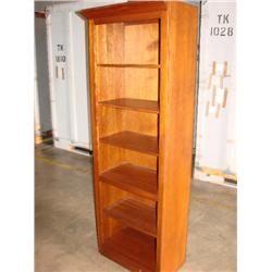 Ethan Allen 6 ft tall Bookcase,plate groove shelf