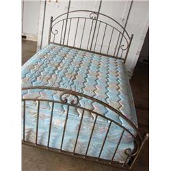 Queen size iron bed