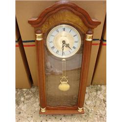 Glass Front clock w/Westminster chime