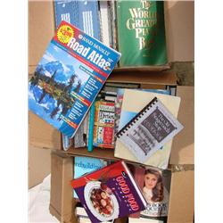 3 boxes of books, includes cookbooks