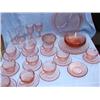 Image 1 : Lg. amount of pink depression glass, 35 pcs.