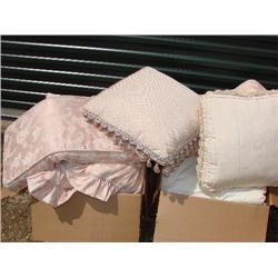 Pink comforter custom by Ethan Allen, variety!