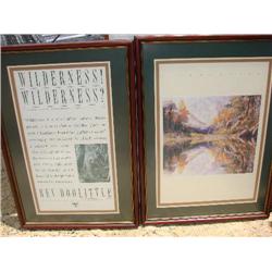 2 large framed & matted Bev. DoLittle Prints