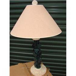 Stone & Iron Lamp with shade
