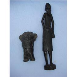 2 African Art Statues