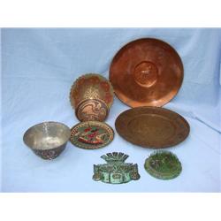Copper & Brass plates & bowls