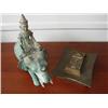 Image 1 : Heavy Elephant Statue & Brass Art piece