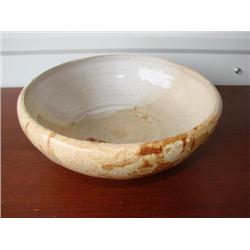 Signed art pottery bowl