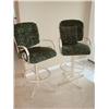 Image 1 : 2 Metal framed swivel barstools