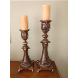 Pair of candleholders