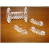 Image 1 : Crystal knife rests, large one is Waterford
