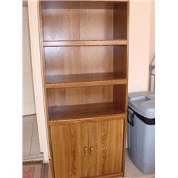 Bookshelf with lower storage