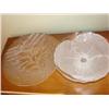 Image 1 : 2 Crystal Serving Dishes,Platter & Leaf compote