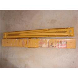 Pair of metal folding saw horses