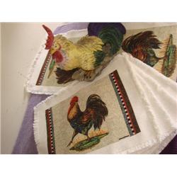 Rooster & Rooster Tablerunner & Placemats