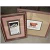 Image 1 : Framed & Matted Bull Print, & Crysler Ad